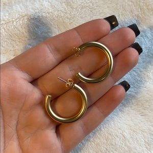 Thick Gold Hoops
